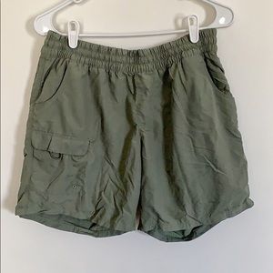 Army Green Columbia Hiking Shorts, Size L